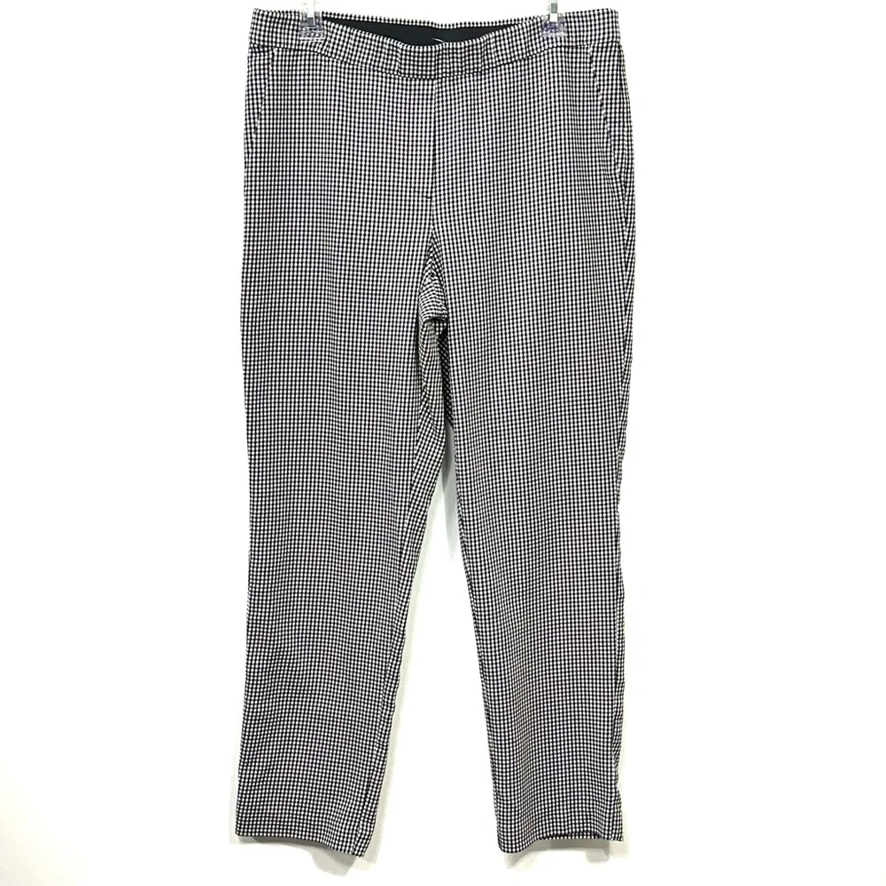 J. Jill Wearever Collection Smooth Fit Slim Leg Houndstooth Pull-On Pants - Picture 2 of 9